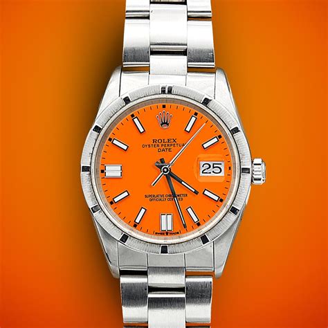 rolex perpetual orange